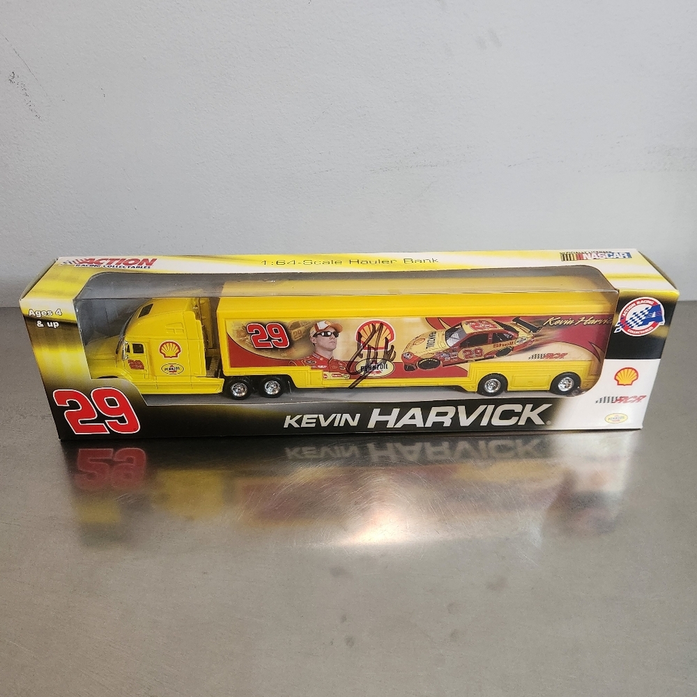 Kevin Harvick Autographed Hauler Bank